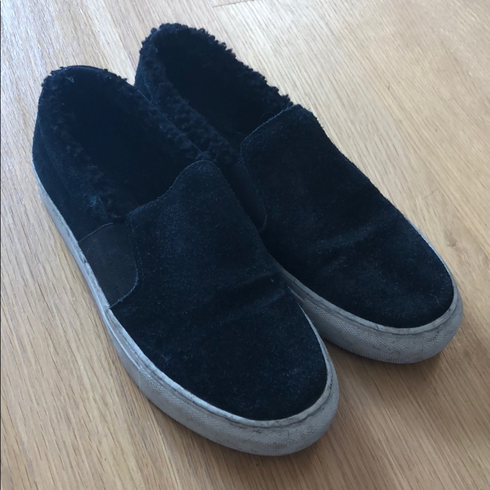 AllSaints Shearling-lined sneakers